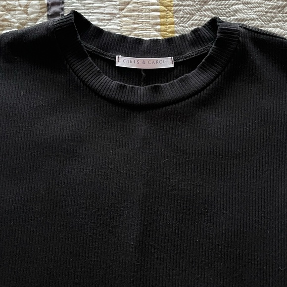 🪷CHRIS AND CAROL Black Tunic with 3/4 Length Sleeves - Picture 4 of 7